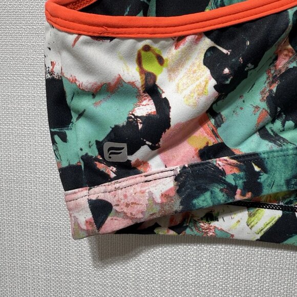 FABLETICS Sports Bra Womens Sz M Amna Racer Back Multi-Color Abstract Mesh Strap - Picture 4 of 7